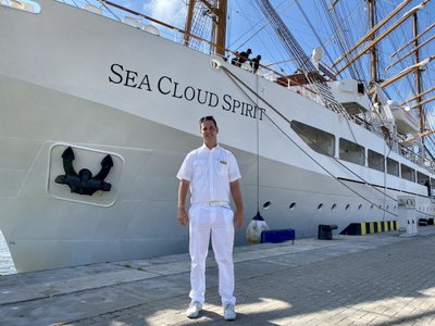 „Sea Cloud Spirit“ kapitonas Heiner Eilers. Š. Meškio/DELFI nuotr.