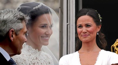 Pippa Middleton per savo (kairėje) ir sesers (dešinėje) vestuves