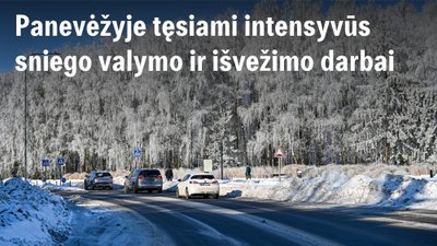 Panevėžyje sniegas