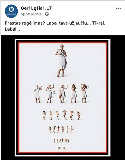 „Geri lęšiai .LT“ feisbuko reklama