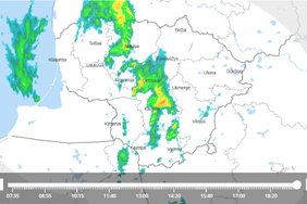 Magistralėje A5 vairuotojus užklupo galinga stichija: automobilius puolė slėpti po viadukais, stojo eismas