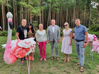 Algis Kriščiūnas, Jurgita Baltrukonytė, Eglė Mėlinauskienė, Palangos meras Šarūnas Vaitkus, Jolanta Šmidtienė, Tomas Stasiukaitis