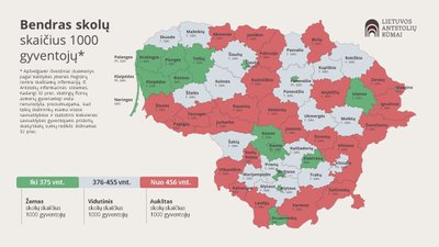 Lietuvos gyventojų skolų žemėlapis 2024 m.