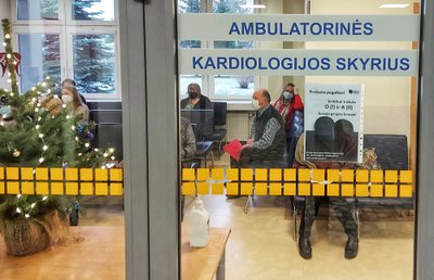 Santaros klinikų Ambulatorinės kardiologijos skyriaus priimamasis.