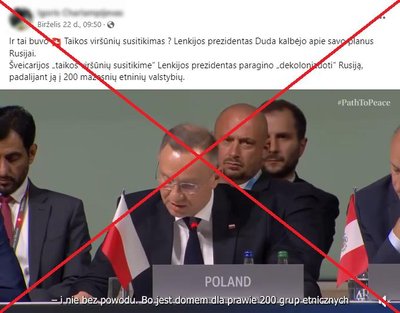 Klaidinanti žinutė