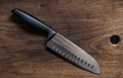 Tradicinis universalus japoniškas peilis Santoku