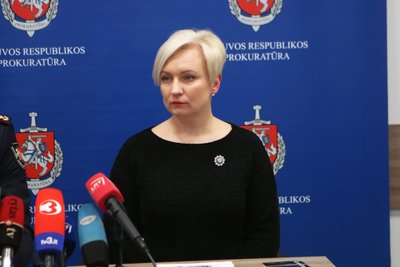 Spaudos konferencija apie gaisrą Kaune