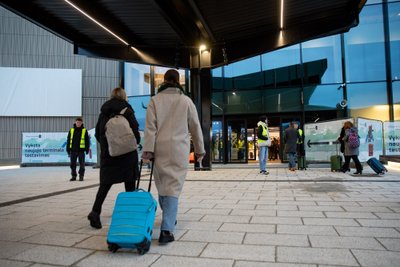 Naujojo išvykimo terminalo masinis testavimas