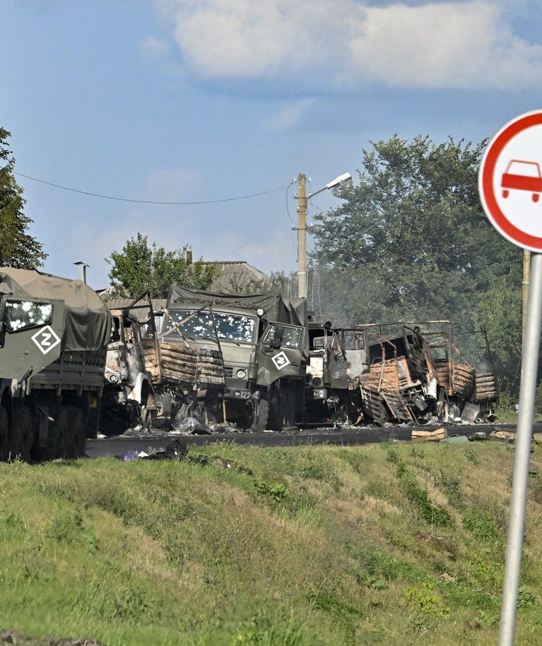 Sudeginta Rusijos kolona Kursko srityje