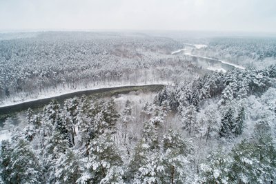 Žiema Neries regioniniame parke