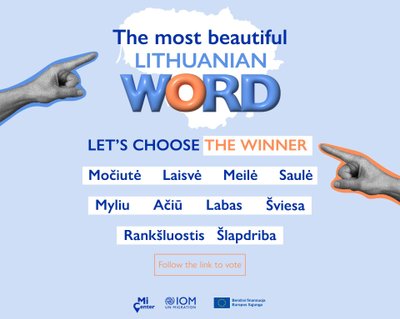 Thousands of foreigners living in the country are invited to choose the most beautiful Lithuanian word