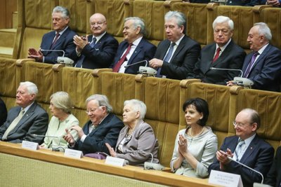 Valdas Adamkus, Alma Adamkienė, Vytautas Landsbergis, Gražina Landsbergienė, Janina Butkevičienė, Česlovas Juršėnas