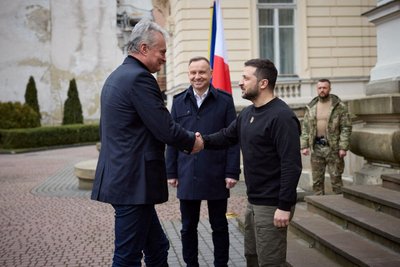 Gitanas Nausėda, Andrzejus Duda, Volodymyras Zelenskis