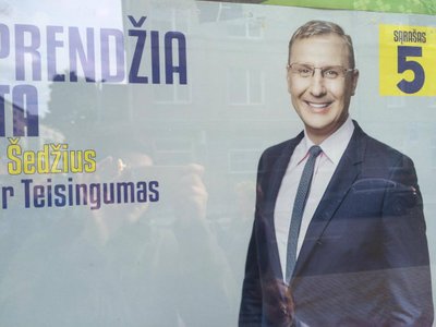 Andrius Šedžius rinkiminiame plakate