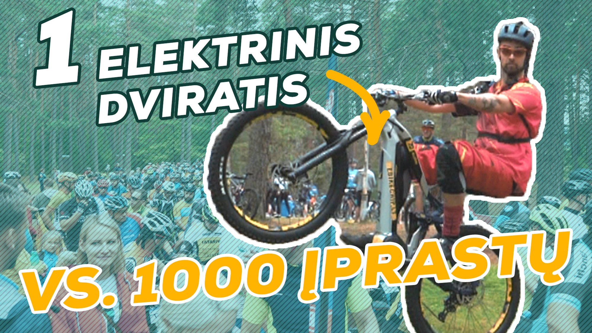 Pričiupo: įprastų dviračių lenktynėse startavo su elektriniu dviračiu ...