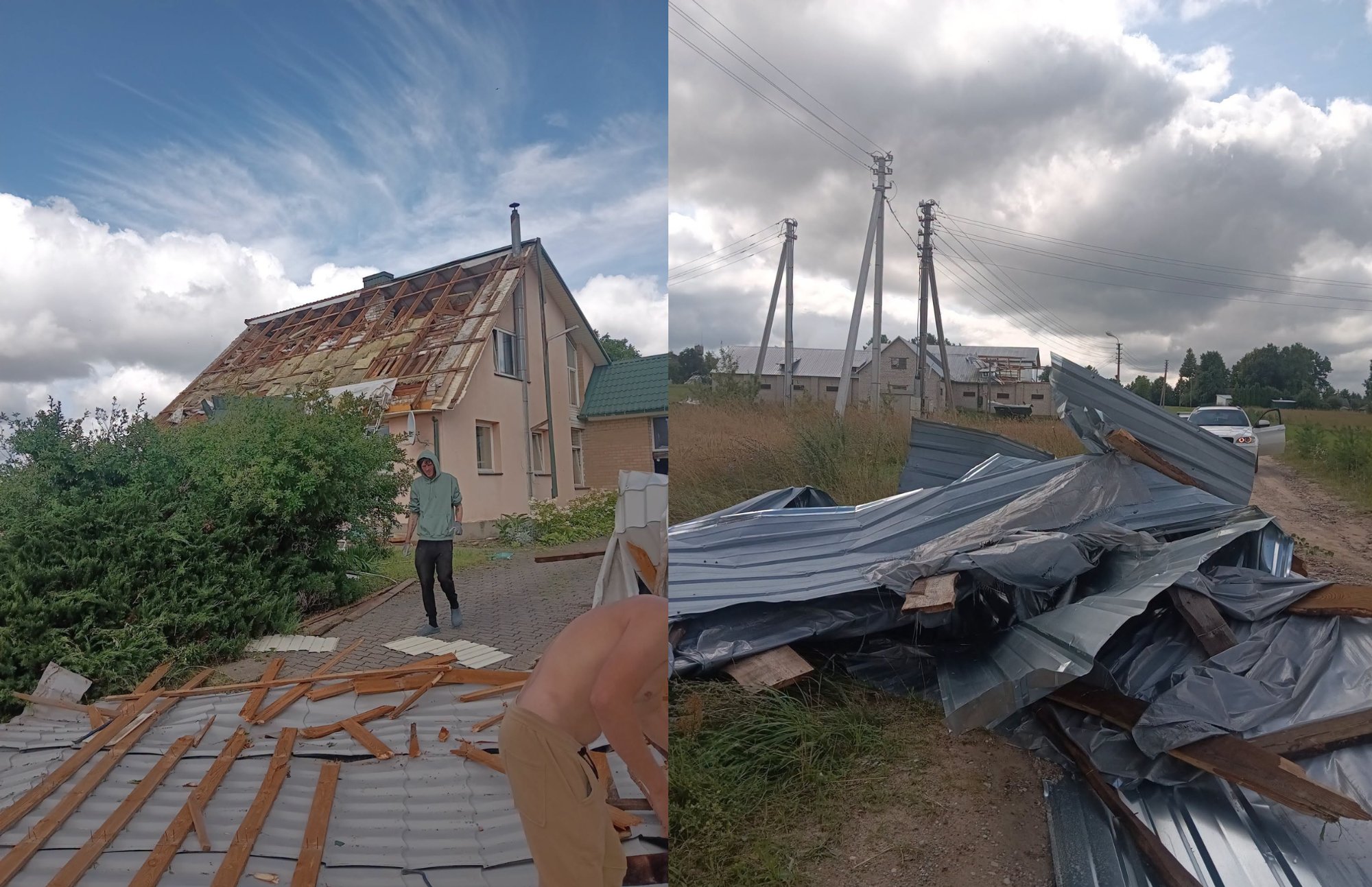 Storms devastate Varėna district, leaving homes damaged and residents without power