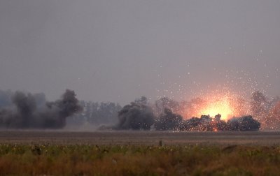 Artilerijos sistemomis apšaudoma zona Rytų Ukrainoje