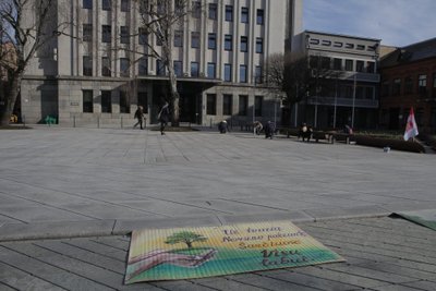 Žemųjų Šančių bendruomenės protesto akcija