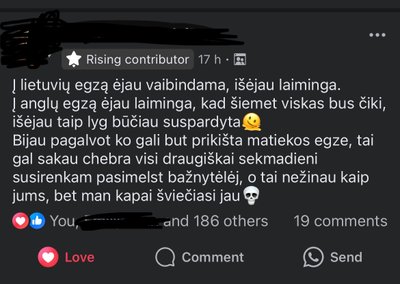 Dvyliktokų skundai dėl anglų kalbos egzamino