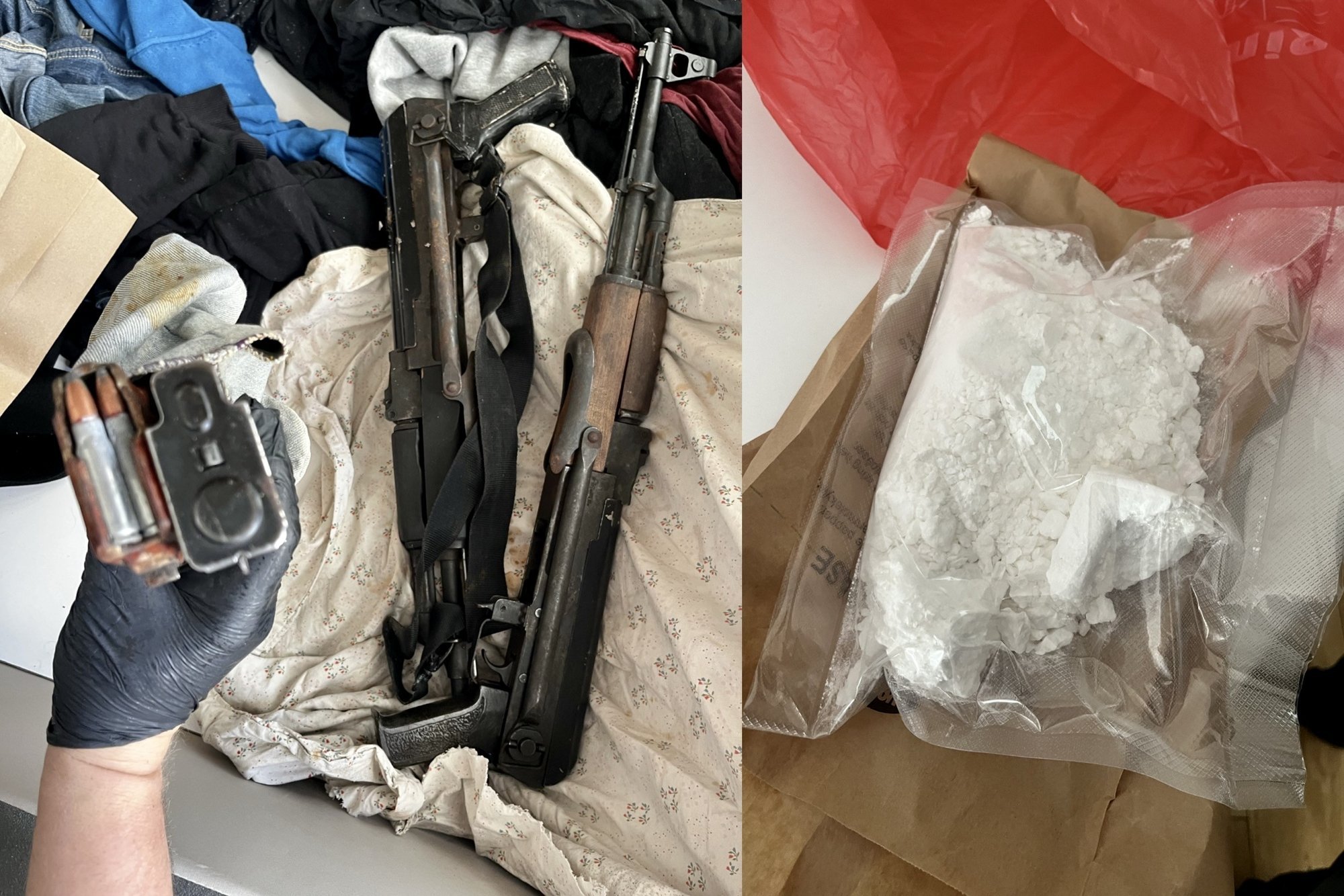 Large quantity of cocaine and automatic weapons seized in Kaunas; two suspects arrested