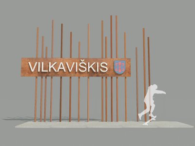 Architekto G. Vieversio sukurto riboženklio vizualizacija.