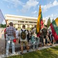 У Сейма – пикет по поводу реформы Центра исследования геноцида и резистенции жителей Литвы