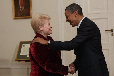 B.Obama Lenkijoje susitiko su D.Grybauskaite