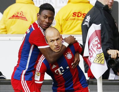 Davidas Alaba ir Arjenas Robbenas