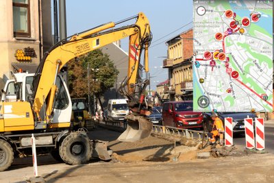 Šauklių ir Šv. Gertrūdos gatvių remonto darbai