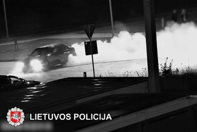 Policijos reidas ir kelių chuliganai