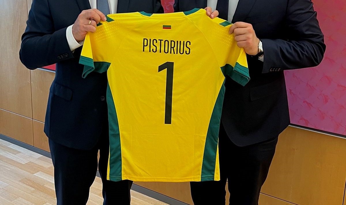 Borisas Pistorius ir Laurynas Kasčiūnass