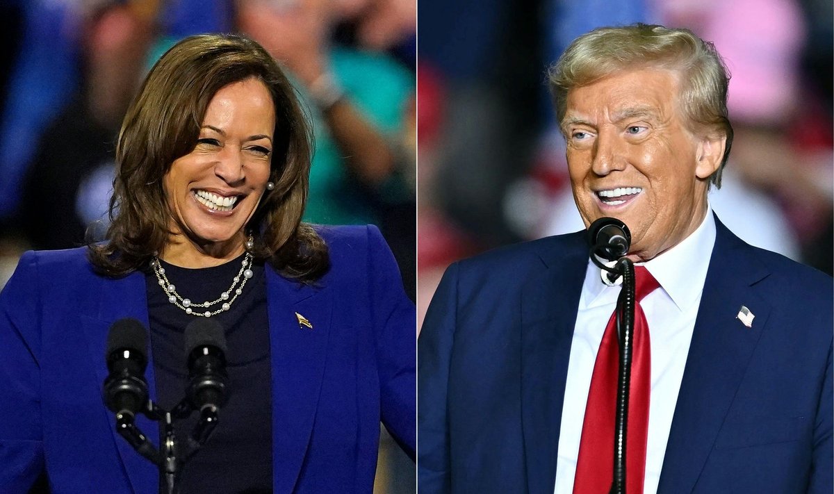 Kamala Harris ir Donaldas Trumpas penktadienį įnirtingai kovojo dėl paskutiniųjų dar neapsisprendusių rinkėjų balsų