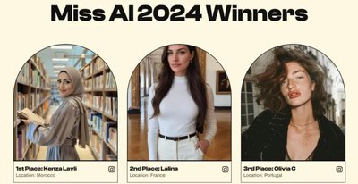 „Miss AI 2024“ laimėtojos