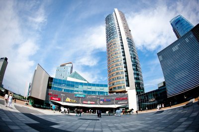 Europa Building that hosts the Israeli Embassy