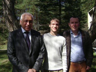 Ukrainos ambasadorius Valerijus Žovtenko, Aleksandras Larinas, Linas Stankus