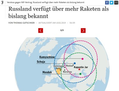 FAZ publikacija apie rusų raketas