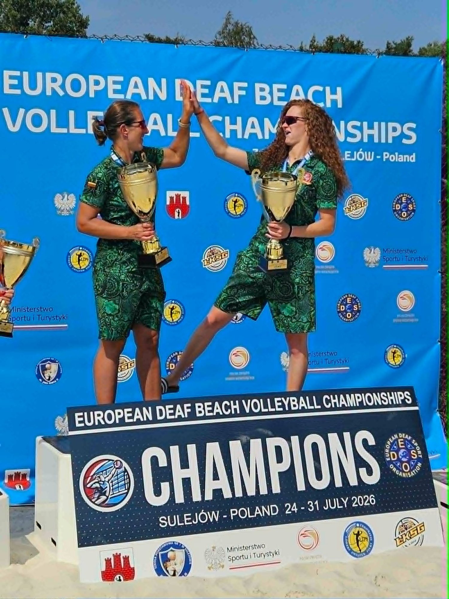 Lithuanian Women's Beach Volleyball Team Crowned European Deaf Champions