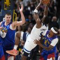 „Nuggets“ neatsilaikė prieš galingai žaidusį Edwardsą ir „Timberwolves“