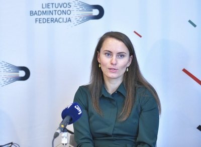 Badmintono trenerė Vaida Slušnienė (Nuotr. Aleksas Jaunius)