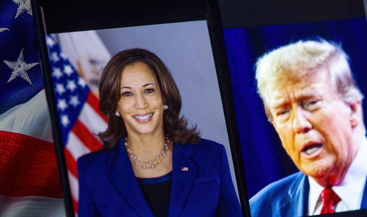 Kamala Harris ir Donaldas Trumpas