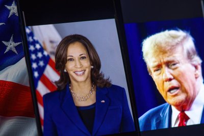 Kamala Harris ir Donaldas Trumpas