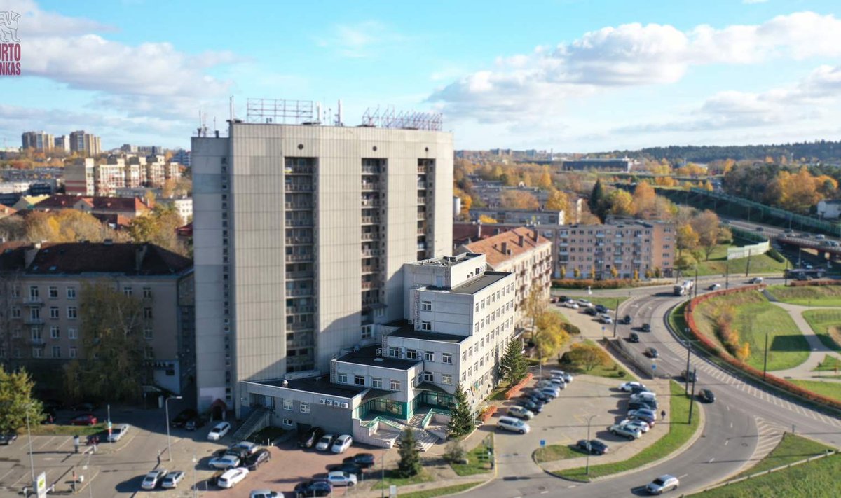 Turto banko aukcione parduodamas penkiaaukštis, esantis prie pat Savanorių pr. žiedo, Geležinio Vilko g. 3A