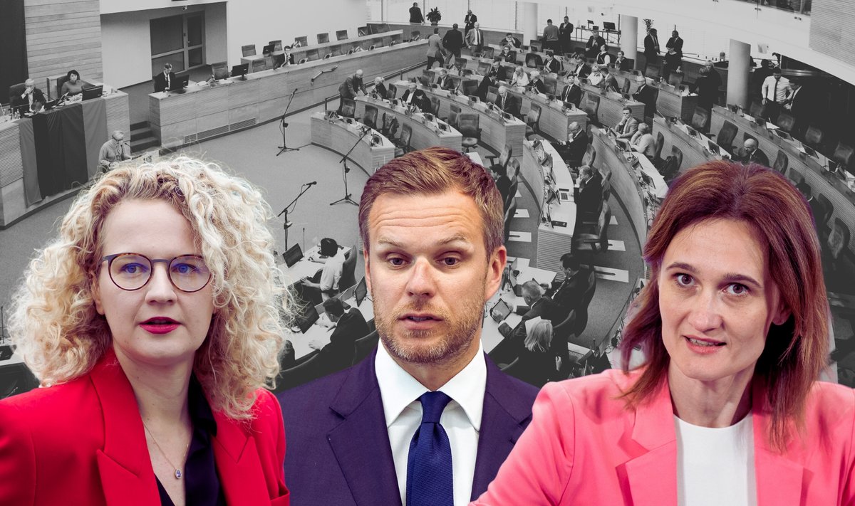 Koalicijoje veikiančių partijų lyderiai: Aušrinė Armonaitė, Gabrielius Landsbergis, Viktorija Čmilytė-Nielsen