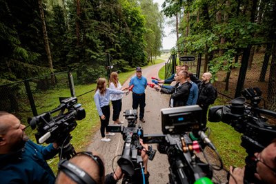 Spaudos konferencija dėl bendrovės „Geovika“ sklype galimai esančio požeminio pastato