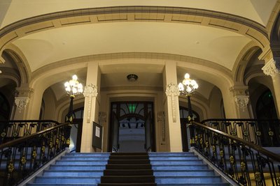 Grand entry to the  Academy of Sciences in Vilnius    Photo © Ludo Segers @ The Lithuania Tribune