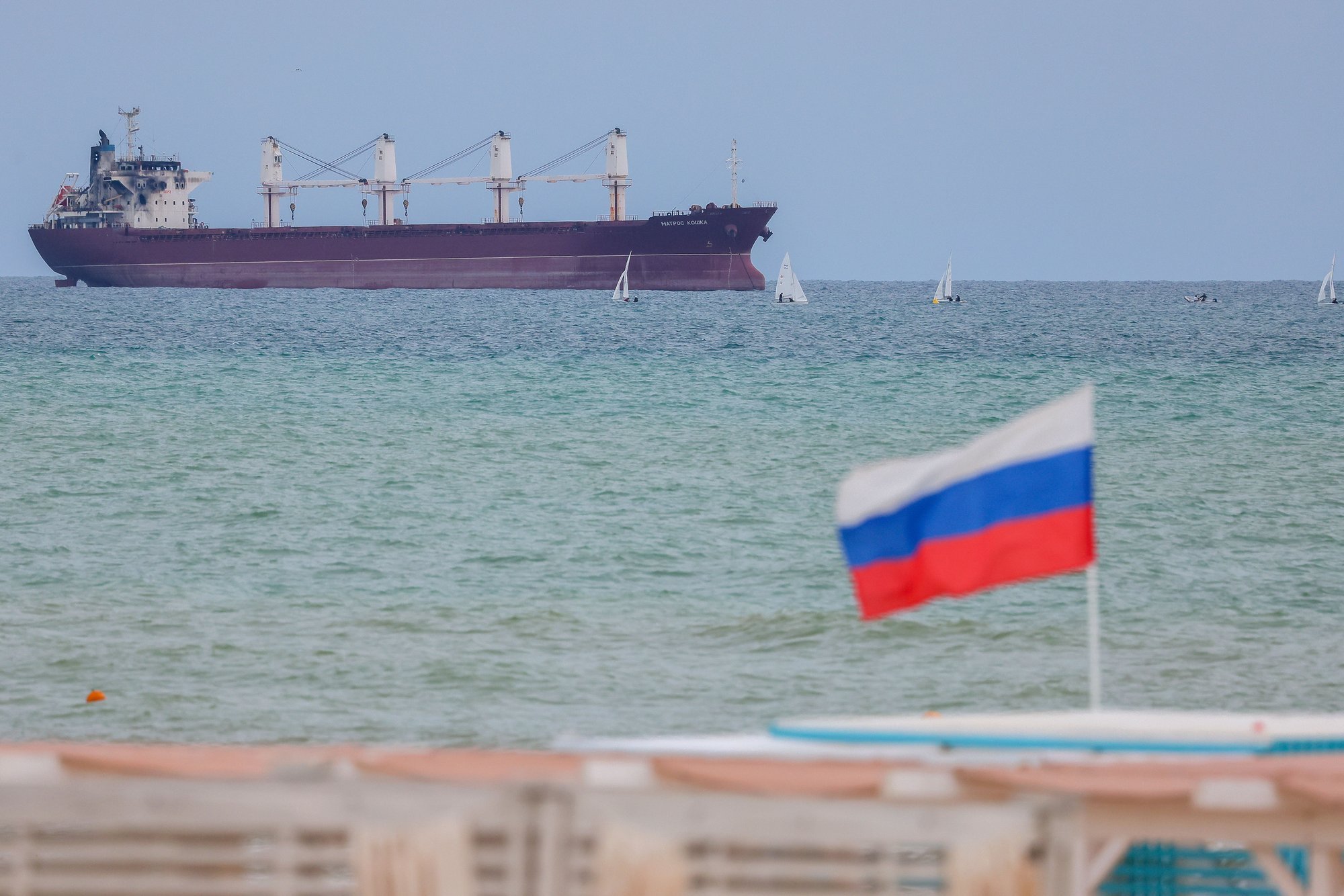 Russia attacks civilian ship near Odesa for third time