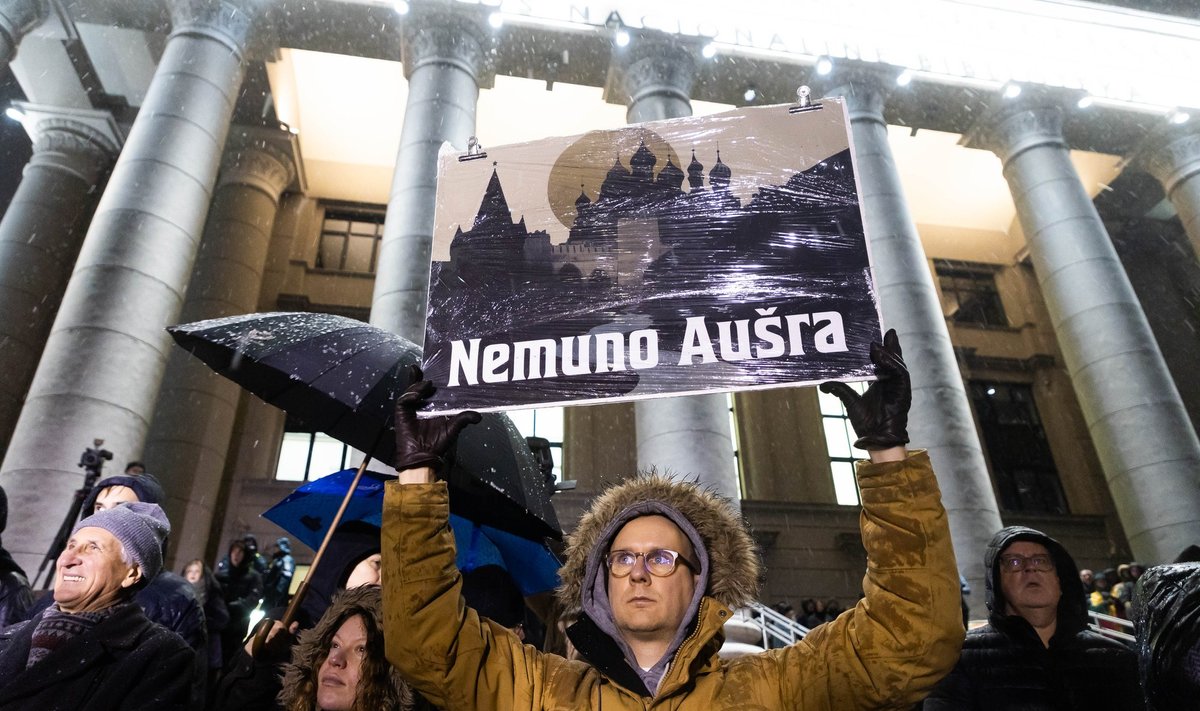 Protestas "Dešimt tylos minučių" 