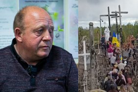 Giedrius iš Ginkūnų Ukrainai ne tik pastatė kryžių, bet atiduotų ir paskutines kojines: reikia, eini ir darai