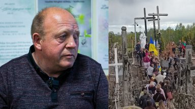 Giedrius iš Ginkūnų Ukrainai ne tik pastatė kryžių, bet atiduotų ir paskutines kojines: reikia, eini ir darai