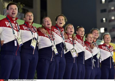 Rusijos sportininkai Rio olimpiniame kaimelyje